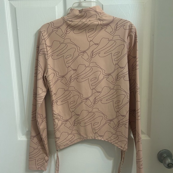 Womens Ruched Crop Top - Picture 2 of 4